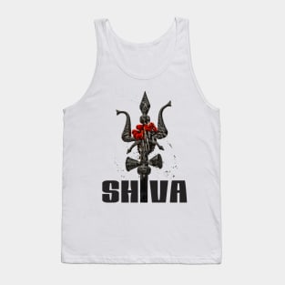 Shiva Temple Trisul Namaste India Tank Top